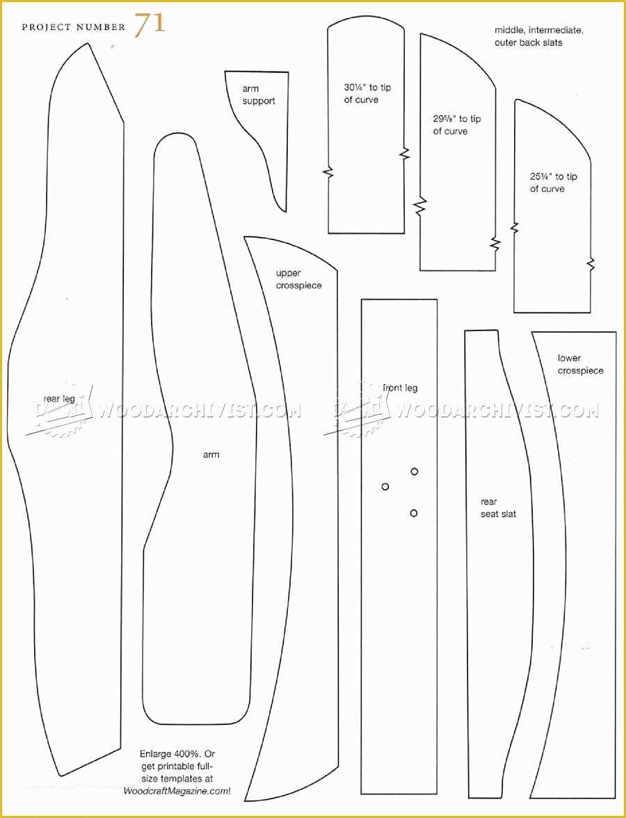 Adirondack Chair Template Free Of Tall Adirondack Chair Plans – Unowinc