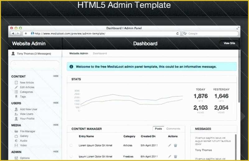 Admin Dashboard Template Free Download Of Dashboard Template 5 Free