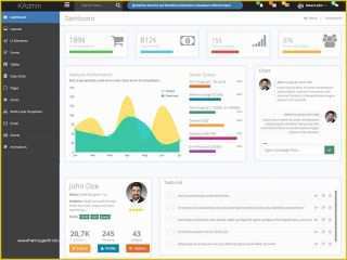 Admin Dashboard Template Free Download Of Kadmin Responsive Bootstrap ...