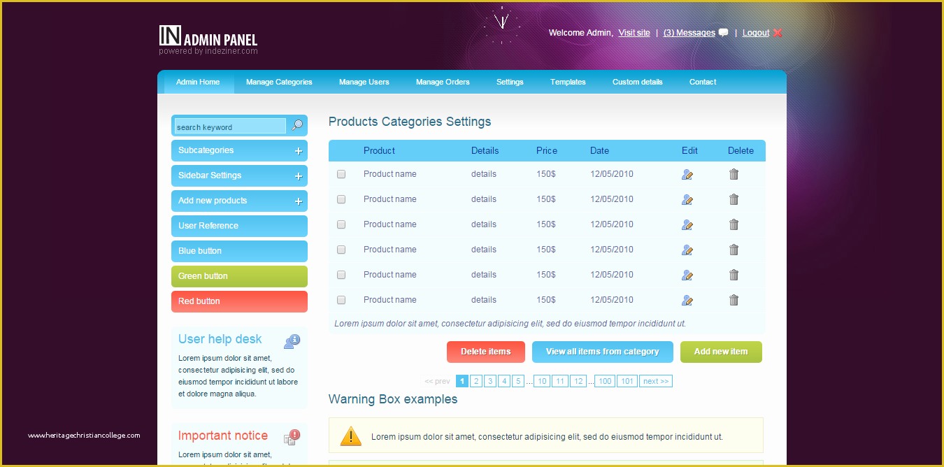 Admin Panel Template Free Download Of Download 6 Template Css Halaman Administrator Website