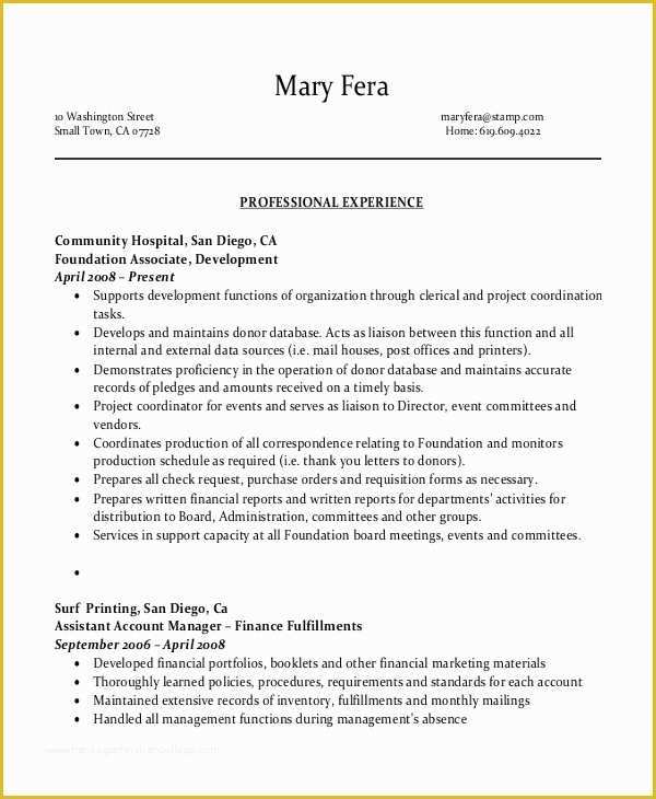 Administrative Resume Templates Free Of 10 Entry Level Administrative assistant Resume Templates