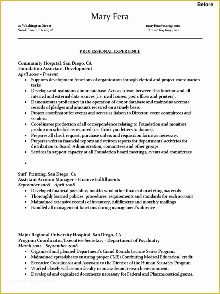 Administrative Resume Templates Free Of Sample Administrative assistant Resume Edit Fill Sign