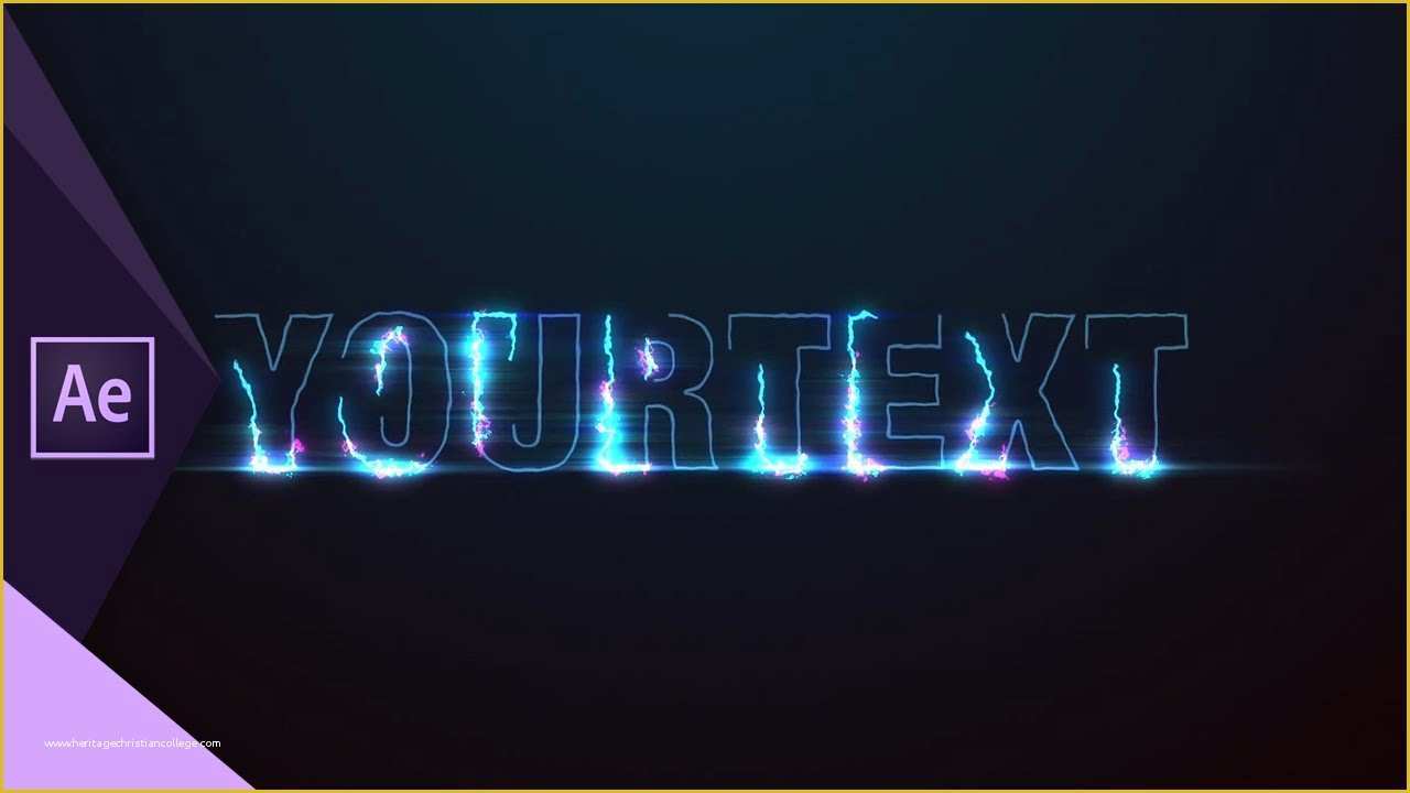 Adobe after Effects Free Text Templates Of Free Electrical Text Reveal Intro Template after