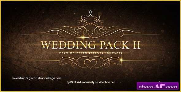 Adobe after Effects Photo Slideshow Template Free Download Of Wedding Pack Ii after Effects Project Videohive Free