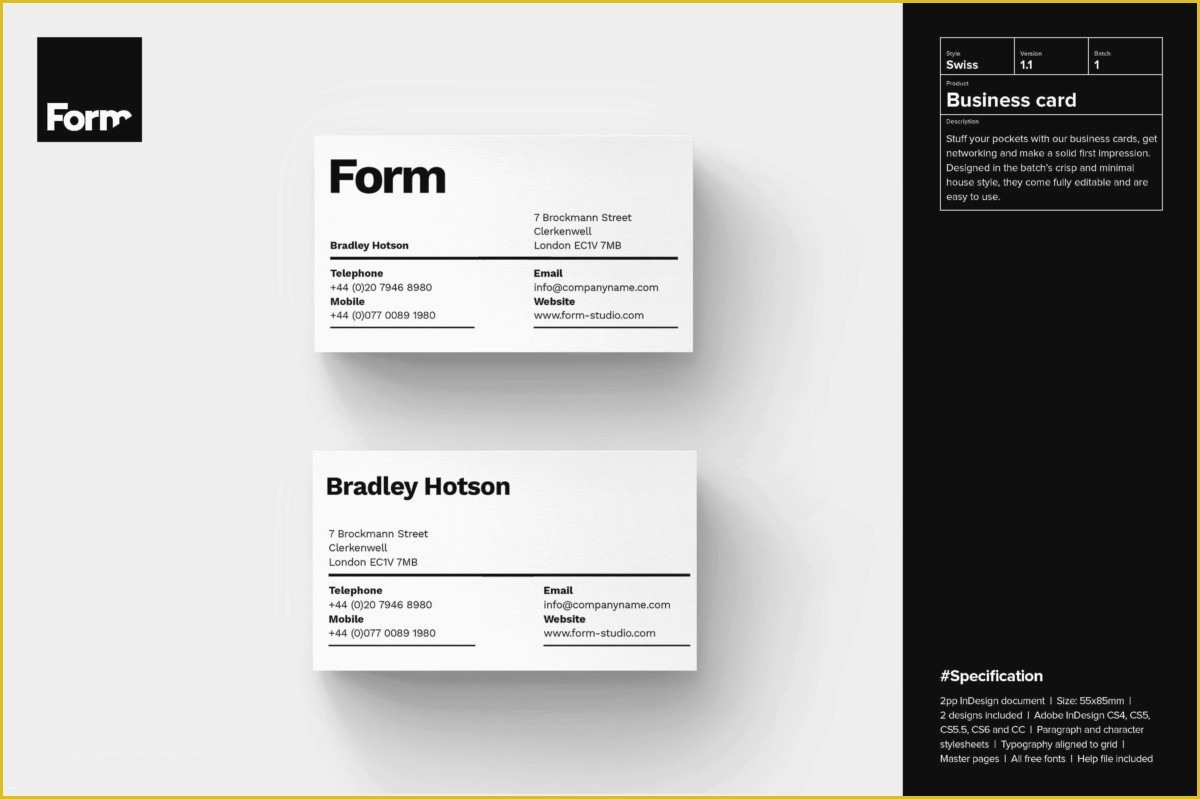 Adobe Business Card Template Free Of Adobe Illustrator Business Card Template Adobe