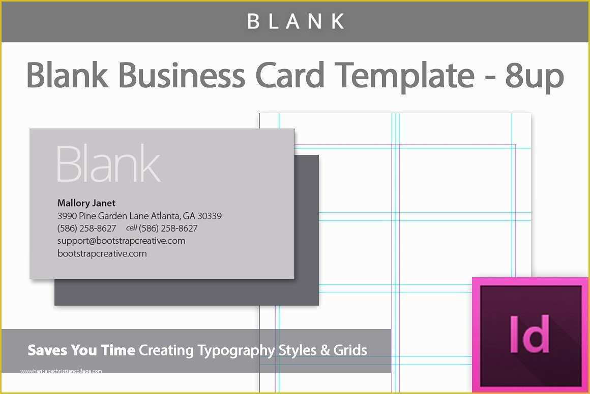Adobe Business Card Template Free Of [blank] Business Card Template 8 Up Business Card
