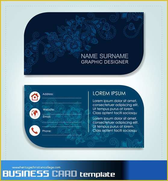 Adobe Business Card Template Free Of Business Card Templates Free Vector In Adobe Illustrator