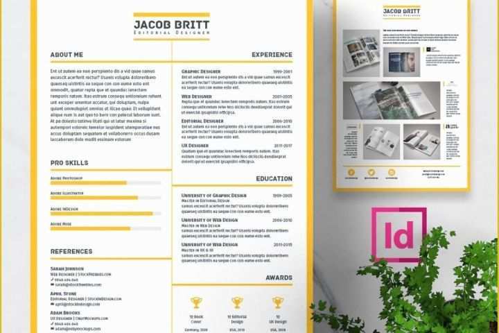 Adobe Indesign Templates Free Of Free Adobe Indesign Resume Template Tag astonishing Free