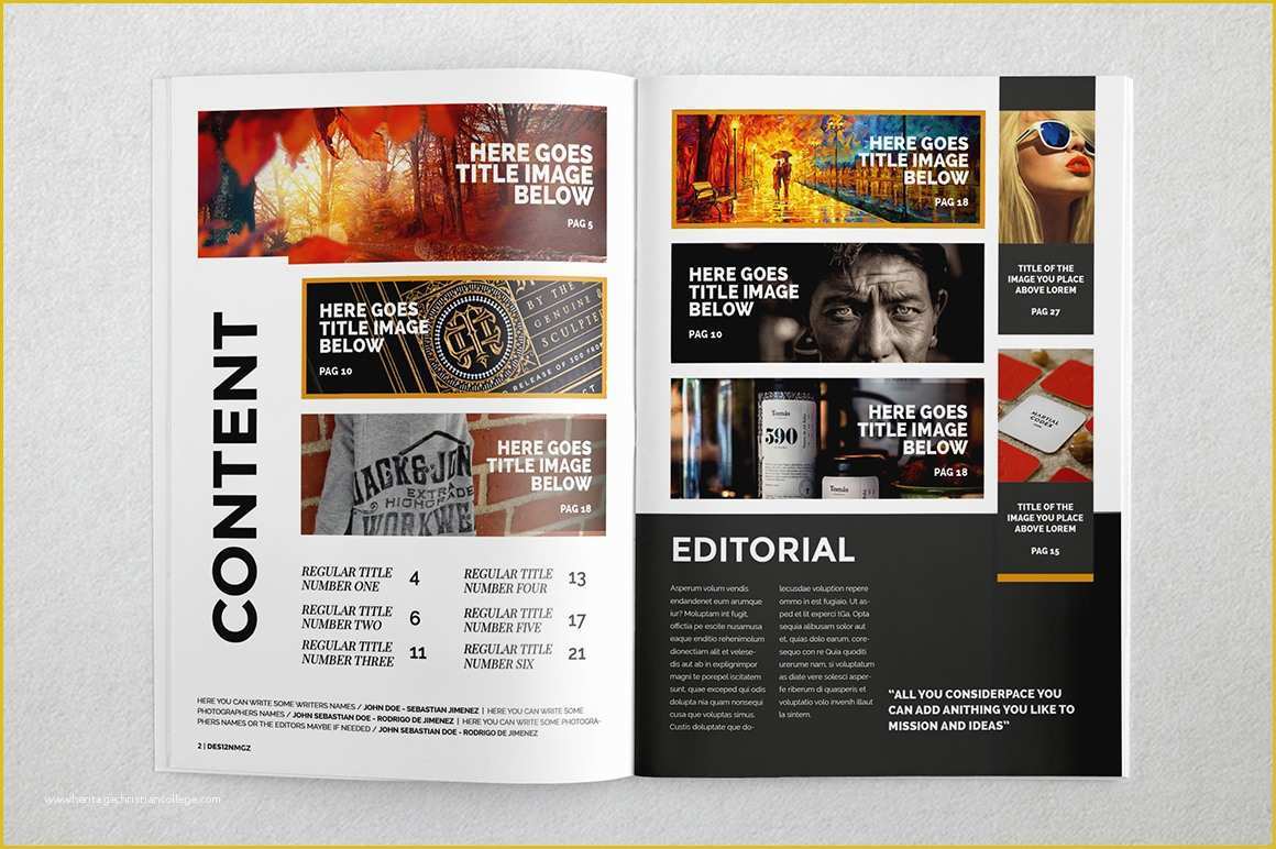Adobe Indesign Templates Free Of Magazine & Brochure Indesign Templates On Behance
