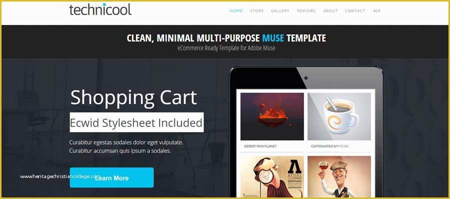 Adobe Muse Ecommerce Templates Free Of 20 Ecwid Patible themes for E Merce