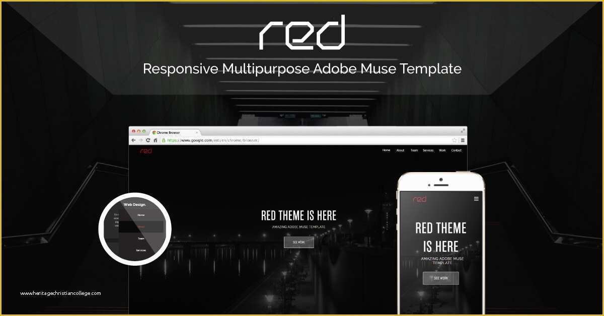 Adobe Muse Ecommerce Templates Free Of Check Out Red New Amazing Responsive Adobe Muse theme is