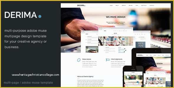 Adobe Muse Ecommerce Templates Free Of Derima Multi Purpose Muse Template