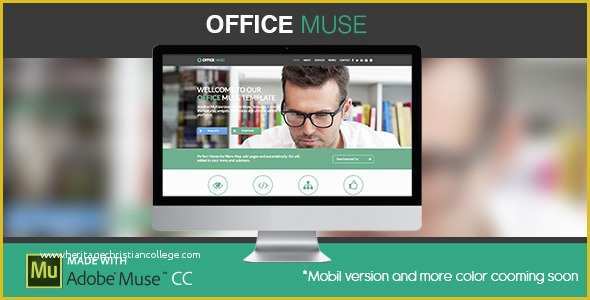 Adobe Muse Ecommerce Templates Free Of Fice Muse Adobe Muse Template by Za Ic