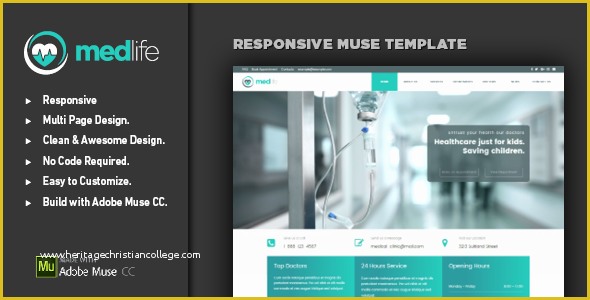 Adobe Muse Ecommerce Templates Free Of Medlife Medical &amp; Health Muse Template by Advthemes