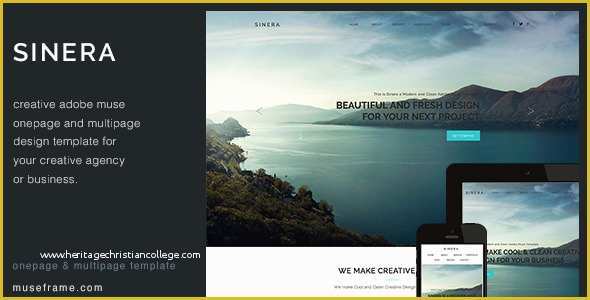 Adobe Muse Ecommerce Templates Free Of Sinera Creative Muse Template by Museframe