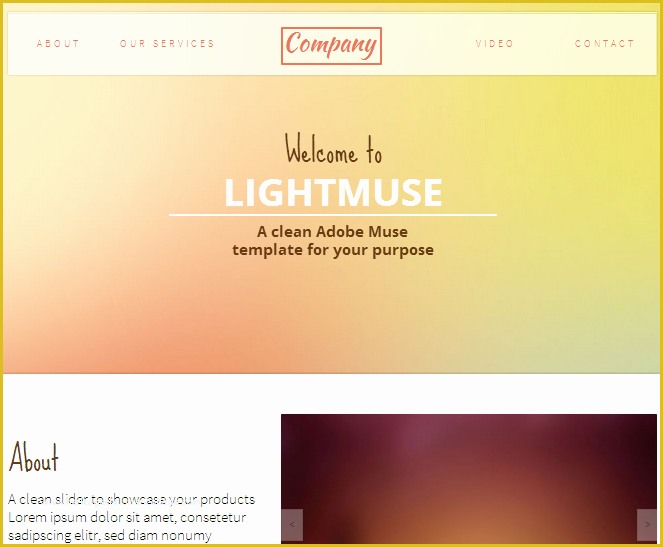 Adobe Muse Portfolio Templates Free Of 100 Best Responsive Adobe Muse Templates