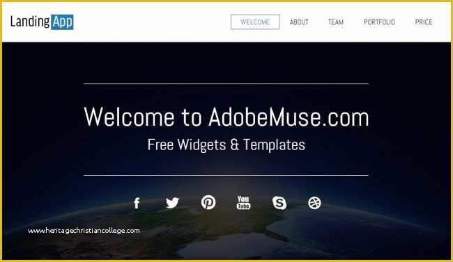 Adobe Muse Portfolio Templates Free Of 35 Awesome Free and Premium Adobe Muse Templates
