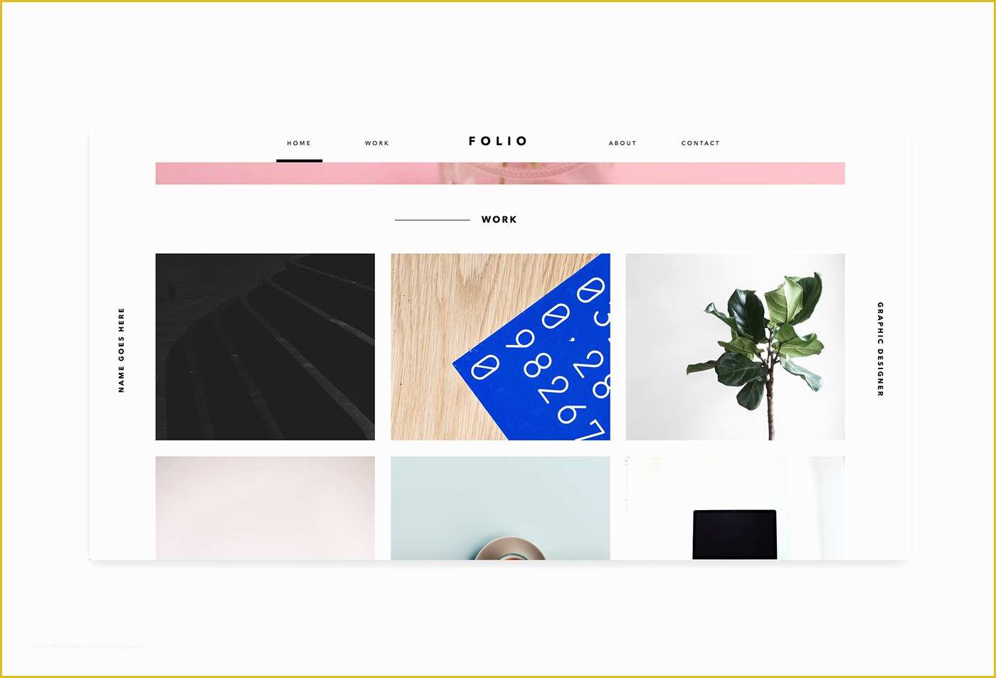 Adobe Muse Portfolio Templates Free Of Folio 1 Adobe Muse Template On Behance