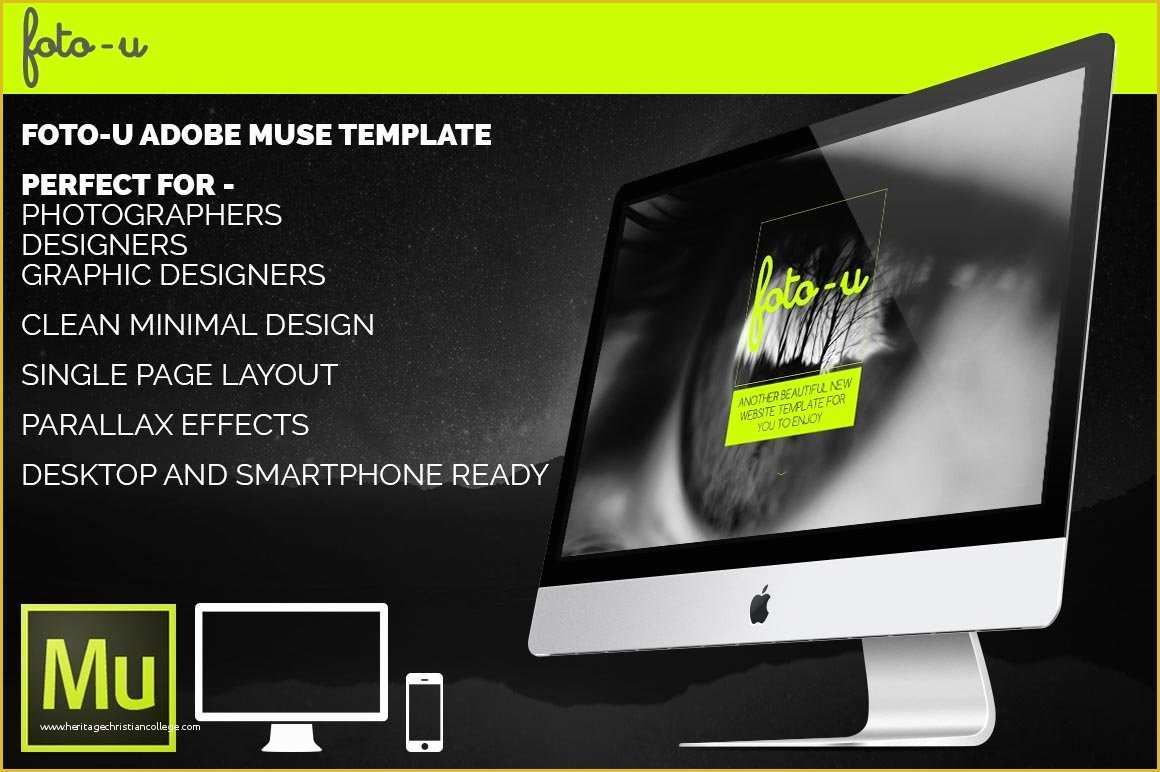 Adobe Muse Portfolio Templates Free Of Foto U Adobe Muse Template Website Templates