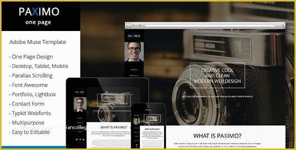 Adobe Muse Portfolio Templates Free Of Free and Premium Responsive Adobe Muse Templates