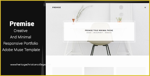 Adobe Muse Portfolio Templates Free Of Nulled Premise – Creative and Minimal Portfolio Adobe Muse