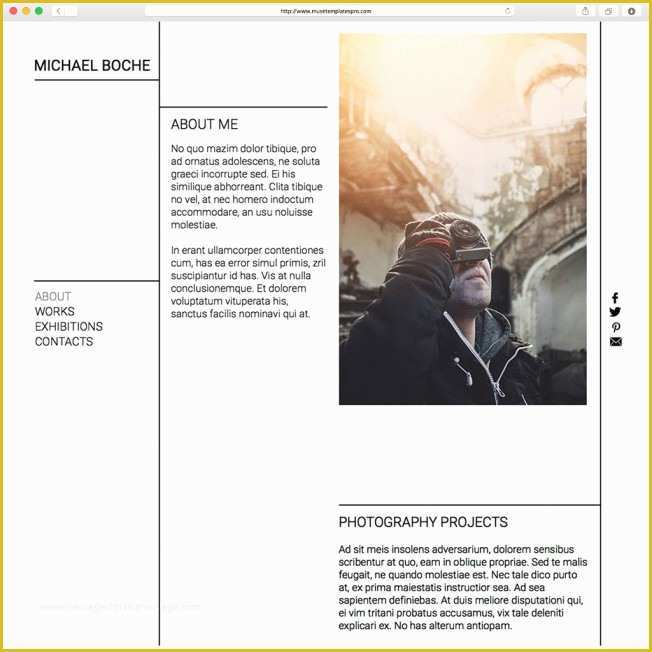 Adobe Muse Portfolio Templates Free Of Portfolio Adobe Muse Template by Musetemplatespro