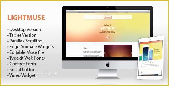 Adobe Muse Portfolio Templates Free Of Responsive Adobe Muse Templates & themes