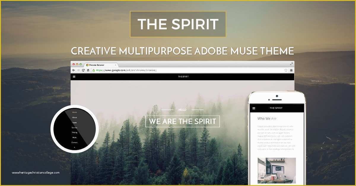 Adobe Muse Portfolio Templates Free Of the Spirit