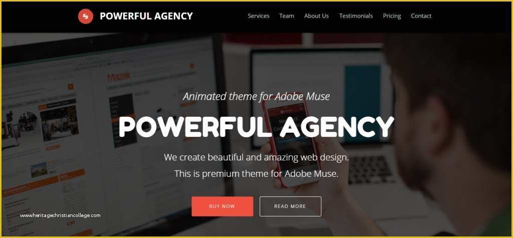 Adobe Muse Responsive Templates Free Of Adobe Muse Templates Beepmunk