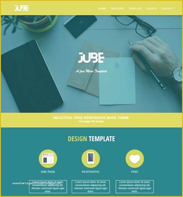 Adobe Muse Responsive Templates Free Of Adobe Muse Website Templates Free Kidscrazg