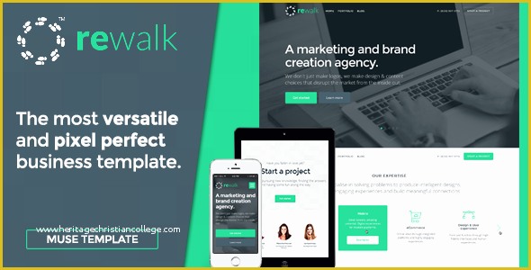 Adobe Muse Responsive Templates Free Of Rewalk Business Adobe Muse Template by Darwinthemes