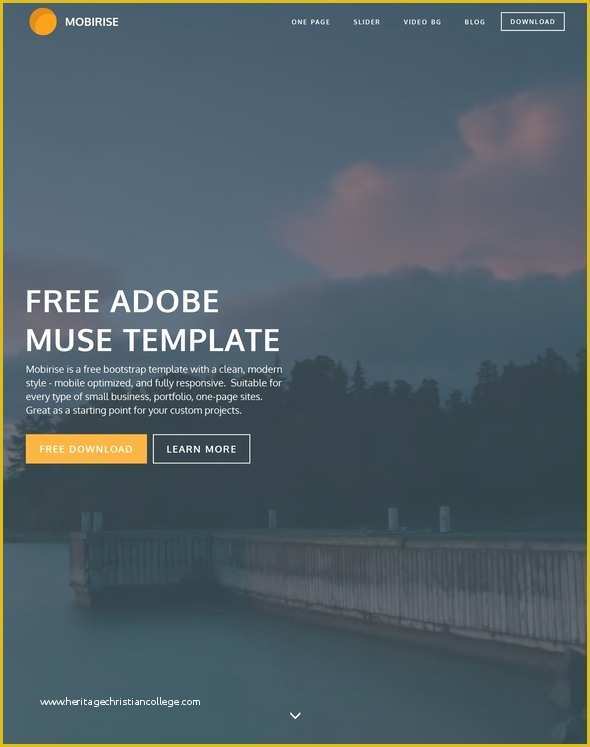 Adobe Muse Templates Free Of 45 Best Adobe Muse Templates Free &amp; Premium Download