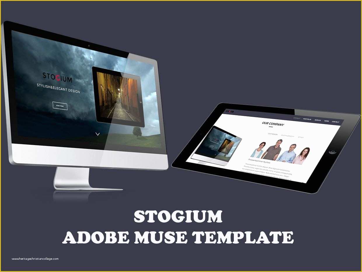 Adobe Muse Templates Free Of Stogium Adobe Muse Template