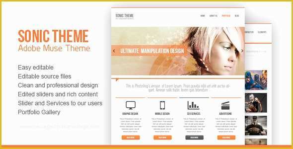 Adobe Muse Website Templates Free Of 45 Best Adobe Muse Templates Free &amp; Premium Download