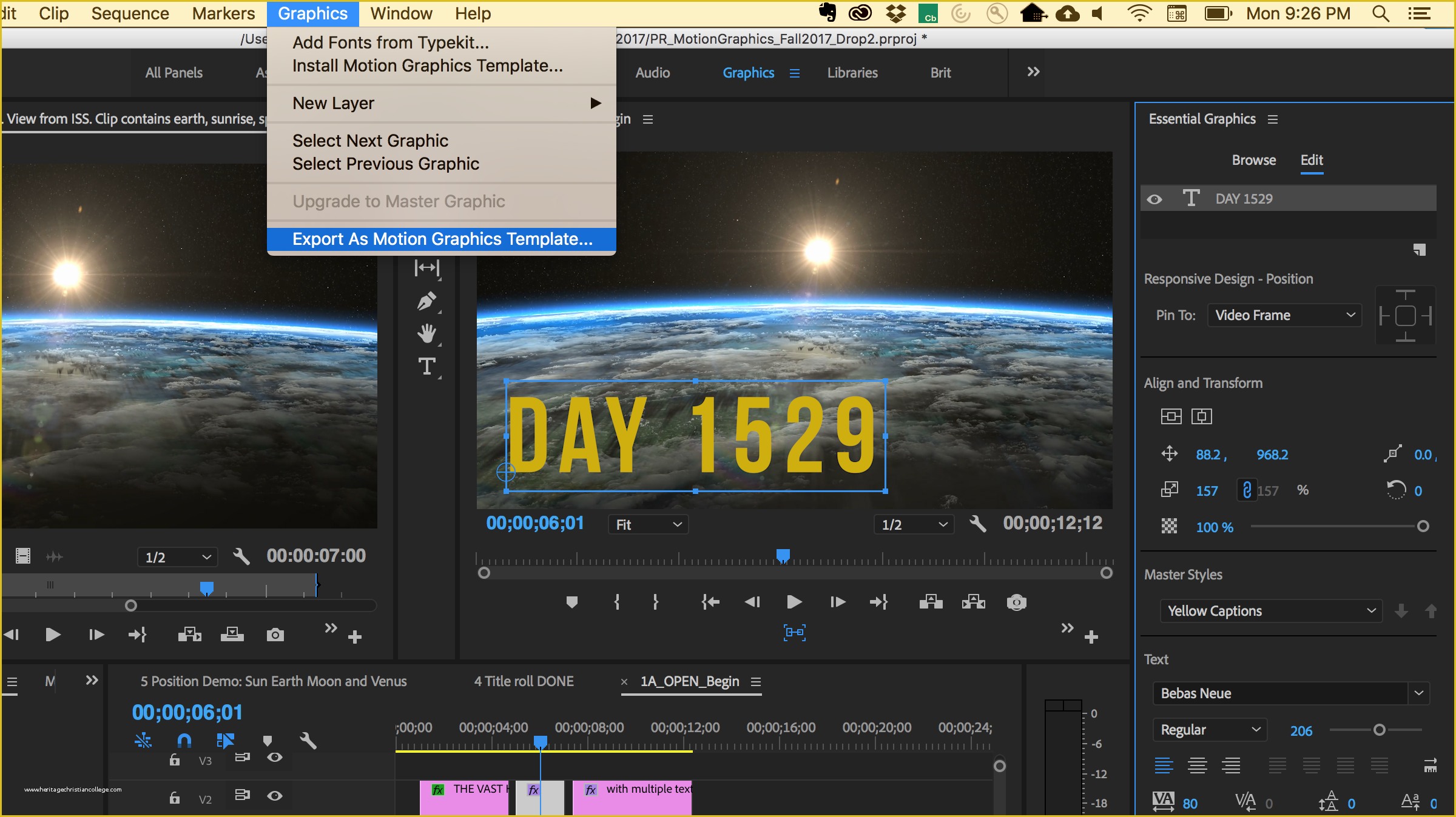 Adobe Premiere Title Templates Free Of Create Titles and Motion Graphics with the Graphics