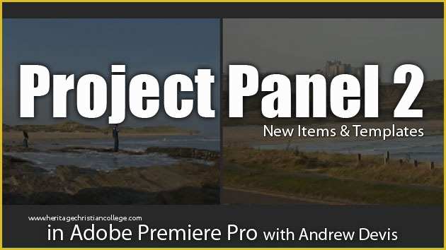 Adobe Premiere Title Templates Free Of Project Panel New Items & Templates Adobe Premiere Pro