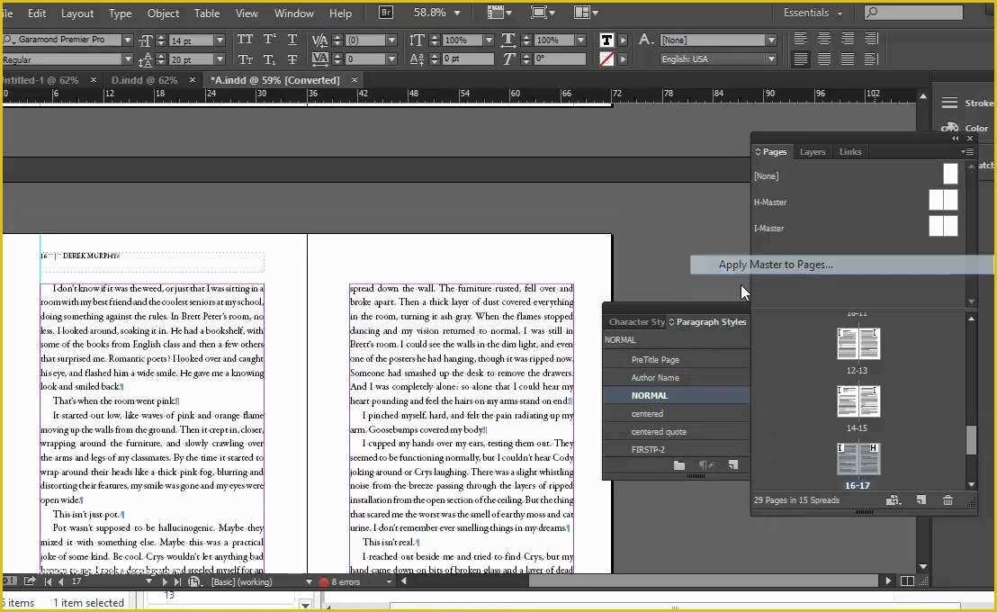 Adobe Templates Indesign Free Of How to format A Book for Print In Adobe Indesign with Free