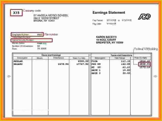 Adp Paycheck Stub Template Free Of 6 Adp Paystub Sample