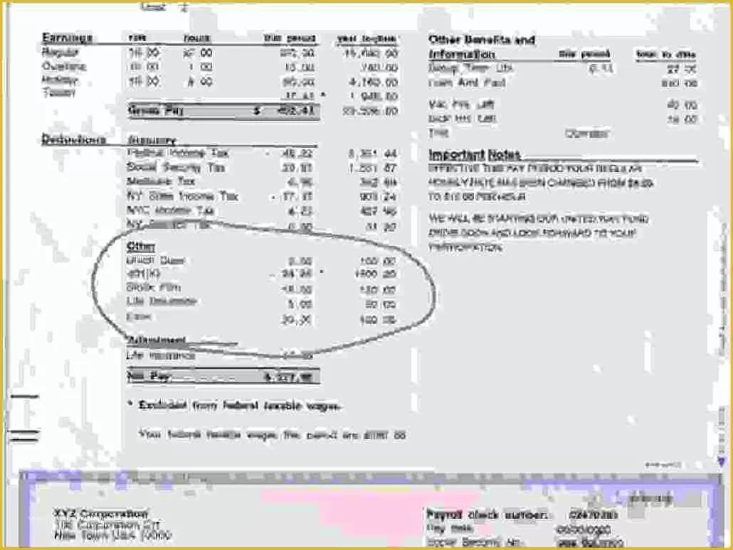 Adp Paycheck Stub Template Free Of 9 Adp Pay Stub Template Free