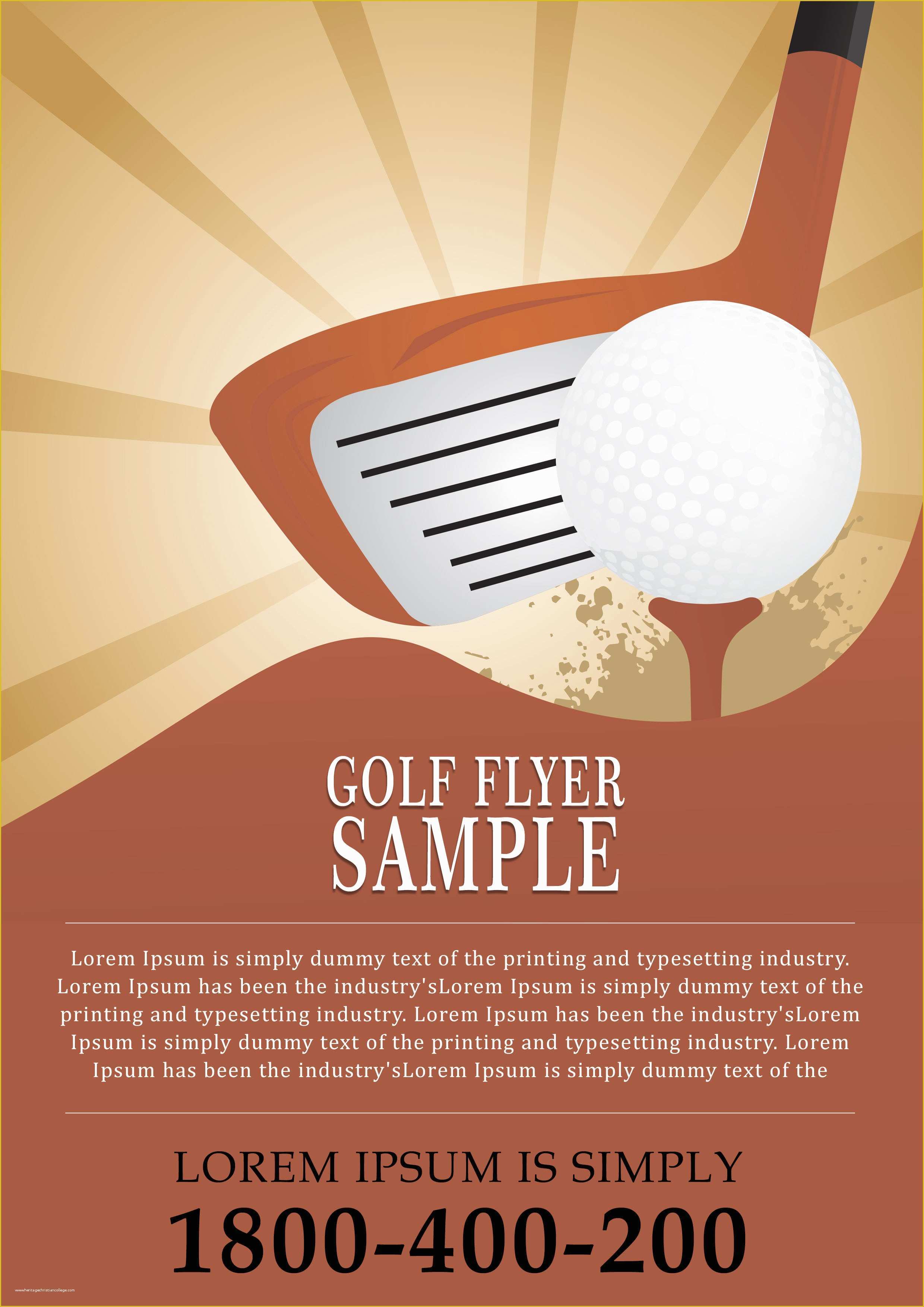 Advertisement Template Free Of 15 Free Golf tournament Flyer Templates Fundraiser