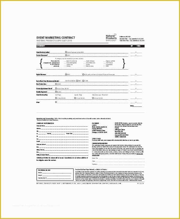 Advertising Contract Template Free Of 16 Marketing Contract Templates – Free Sample Example