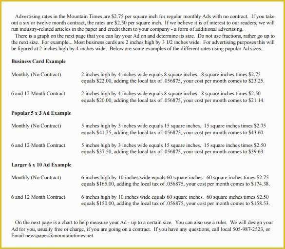 Advertising Contract Template Free Of 7 Advertising Contract Templates to Download