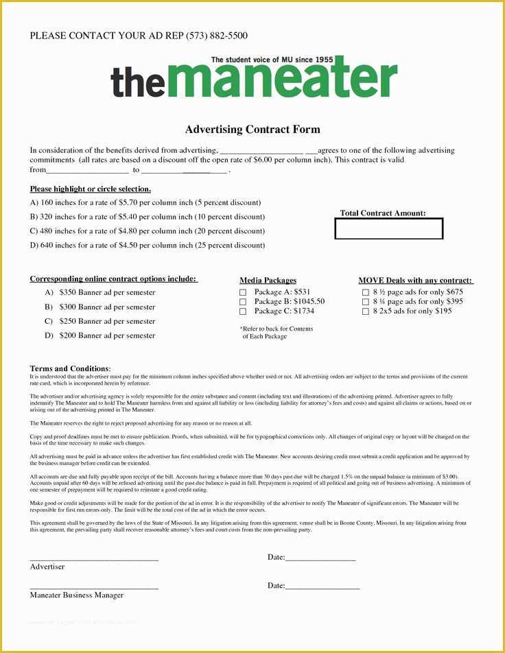 Advertising Contract Template Free Of Advertising form Product Liability by Richard Cataman