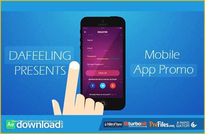 Ae Templates Free Download Of Mobile App Promo Videohive Free Download Free after