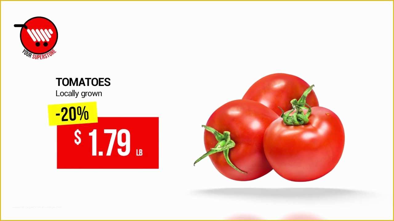 After Effects Commercial Template Free Of Food &amp; Grocery Shop Mercial after Effects Template