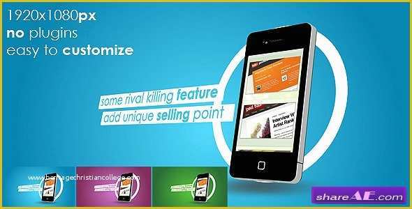 After Effects Commercial Template Free Of Phone App Mercial after Effects Project Videohive