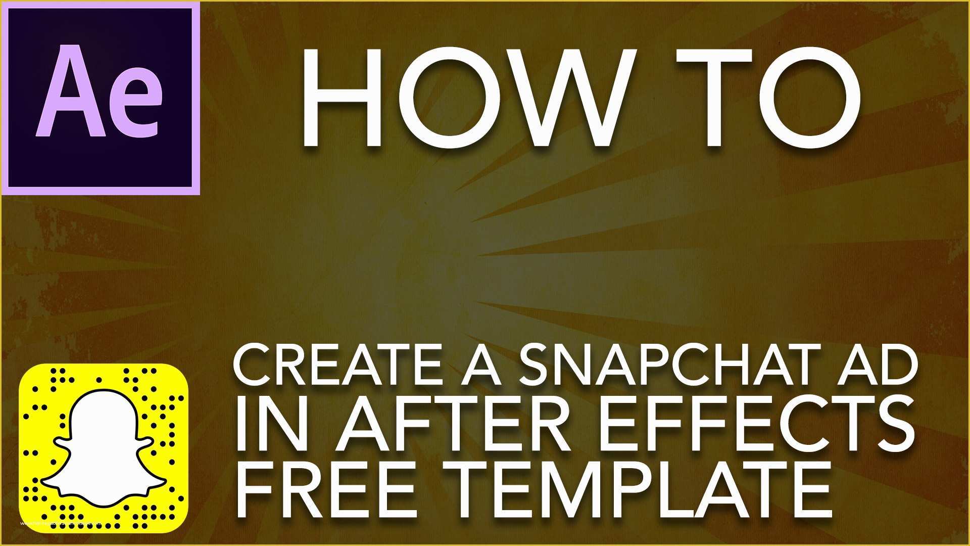 After Effects Commercial Template Free Of Snapchat Ad In after Effects with Template
