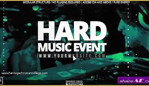 After Effects event Promo Templates Free Download Of Videohive the Great Music event Free after Effects