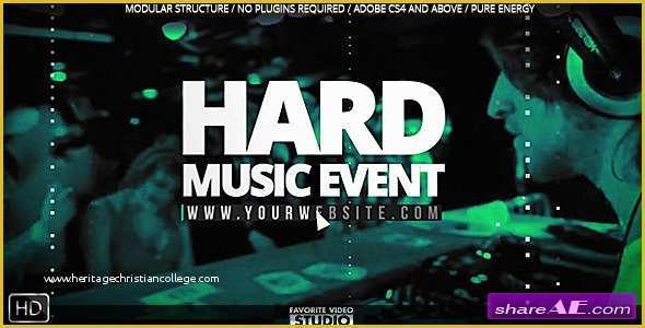 After Effects event Promo Templates Free Download Of Videohive the Great Music event Free after Effects