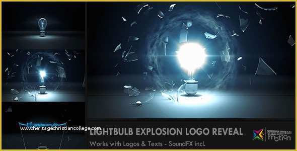 After Effects Explosion Template Free Of Light Bulb Explosion Logo Reveal by Graphicinmotion